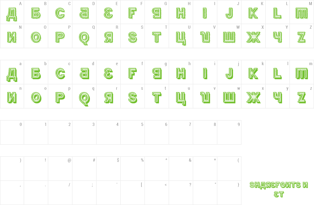 Font Kremlin Minister Black 3D preview